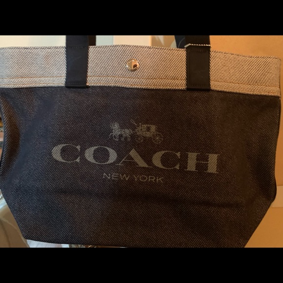 Denim Coach Handbag - Picture 3 of 4